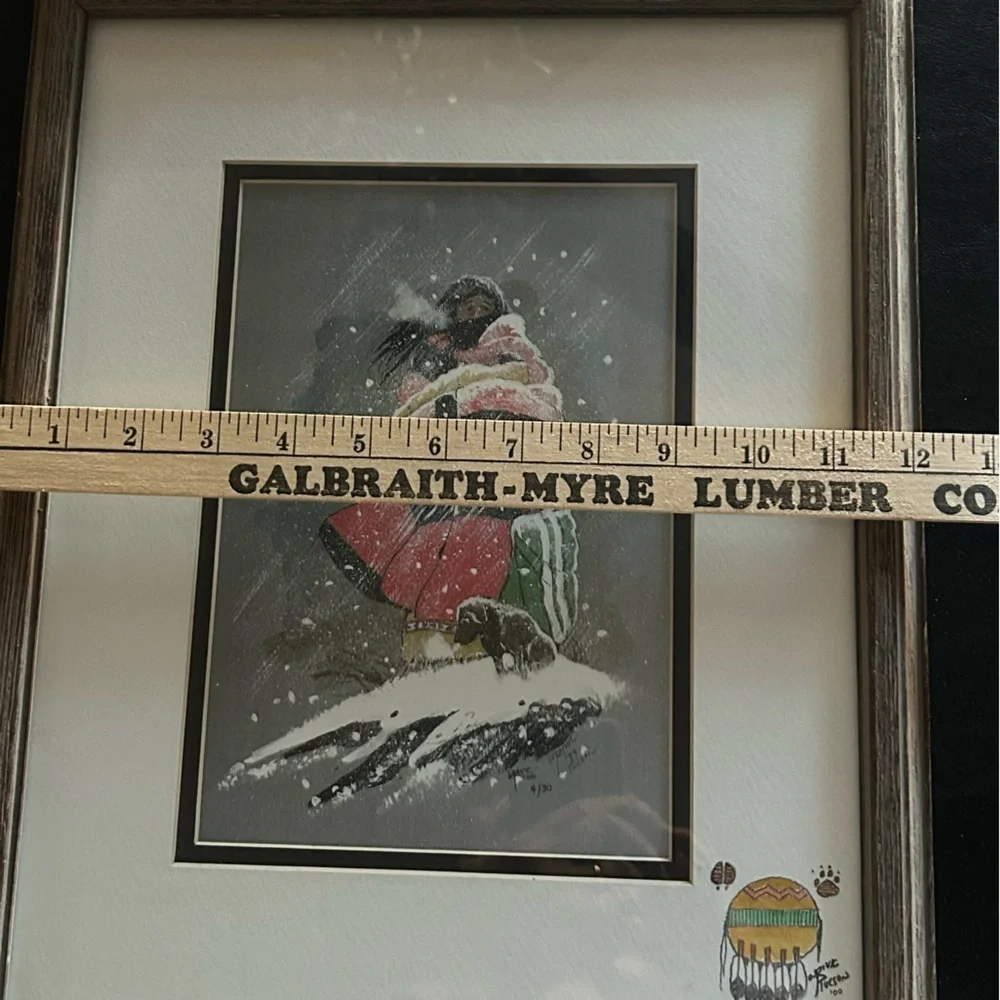 William T Zivic Western Artist Numbered Print 4/30 Signed On Back-Framed